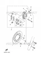 FRONT BRAKE CALIPER for Yamaha YZ 2000