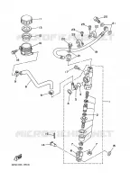 REAR BRAKE MASTER CYLINDER for Yamaha YZ 2000