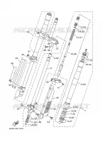 FRONT FORK for Yamaha YZ 2001
