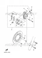 FRONT BRAKE CALIPER for Yamaha YZ 2001