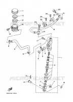 REAR BRAKE MASTER CYLINDER for Yamaha YZ 2001