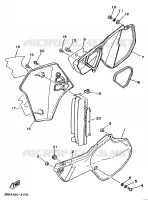 SIDE COVER   OIL TANK for Yamaha YZ 1992