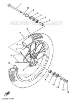 FRONT WHEEL for Yamaha YZ 1992