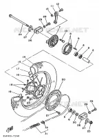 REAR WHEEL for Yamaha YZ 1992