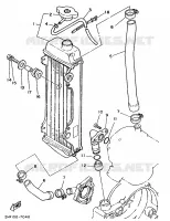 RADIATOR / HOSES for Yamaha YZ 1992
