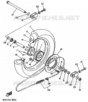 REAR WHEEL for Yamaha YZ 1998