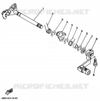 GEAR SHIFT SHAFT / LEVER for Yamaha YZ 1999