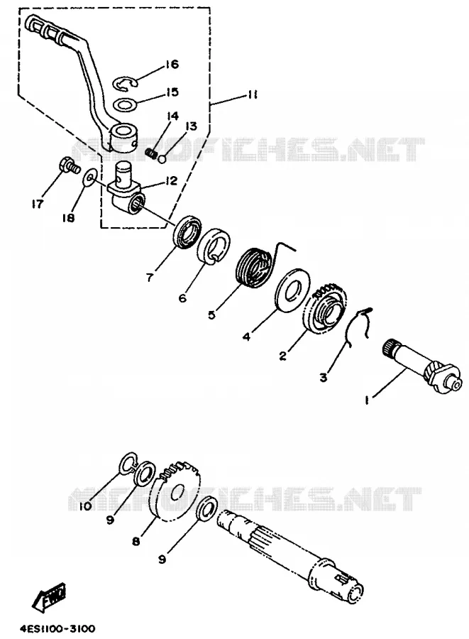 STARTER MOTOR Yamaha MOTO 80 1999 YZ  YZ80L