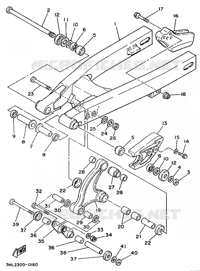 SWINGARM Yamaha MOTO 80 1991 YZ  YZ80LC