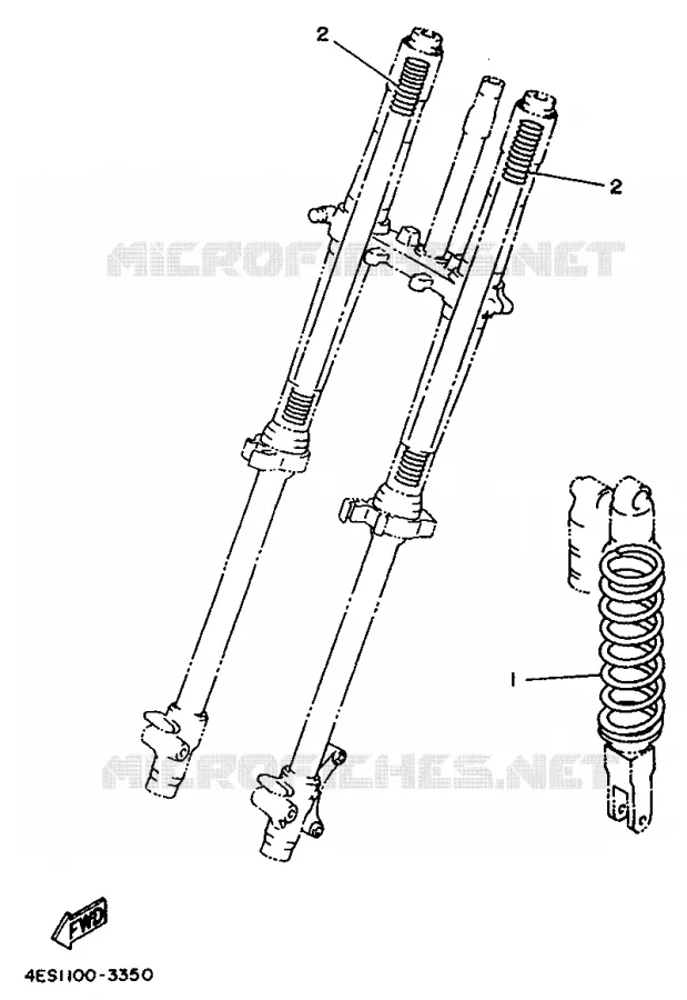 OPTIONAL PARTS Yamaha MOTO 80 1997 YZ  YZ80LC