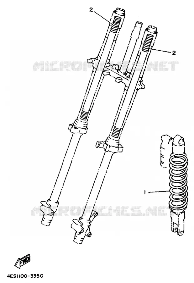 OPTIONAL PARTS Yamaha MOTO 80 1998 YZ  YZ80LC