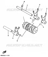 GEAR SHIFT SELECTOR DRUM / FORKS for Yamaha YZ BIG WHEELS 1994