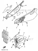 SIDE COVER   OIL TANK for Yamaha YZ BIG WHEELS 1994