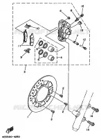 FRONT BRAKE CALIPER for Yamaha YZ BIG WHEELS 1994