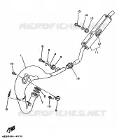 EXHAUST for Yamaha YZ BIG WHEELS 1994