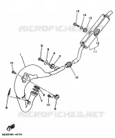 EXHAUST for Yamaha YZ BIG WHEELS 1994