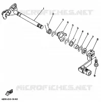 GEAR SHIFT SHAFT / LEVER for Yamaha YZ BIG WHEELS 1997