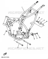 FRAME for Yamaha YZ BIG WHEELS 1997