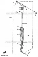 REAR SHOCK ABSORBER for Yamaha YZ BIG WHEELS 1997