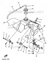 FUEL TANK for Yamaha YZ BIG WHEELS 1997