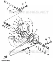 REAR WHEEL for Yamaha YZ BIG WHEELS 1997