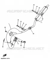 EXHAUST for Yamaha YZ BIG WHEELS 1997