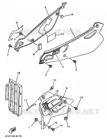 SIDE COVER for Yamaha YZ BIG WHEELS 1998