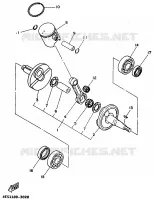 CRANKSHAFT / PISTON for Yamaha YZ BIG WHEELS 1998