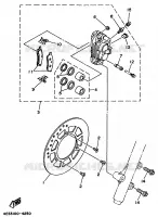 FRONT BRAKE CALIPER for Yamaha YZ BIG WHEELS 1998