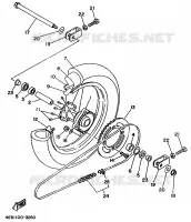 REAR WHEEL for Yamaha YZ BIG WHEELS 1998