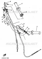 HANDLEBAR & CABLES for Yamaha YZ BIG WHEELS 1998