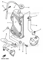 RADIATOR / HOSES for Yamaha YZ BIG WHEELS 1998