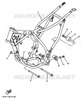FRAME for Yamaha YZ BIG WHEELS 1998