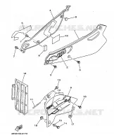 SIDE COVER for Yamaha YZ BIG WHEELS 1999