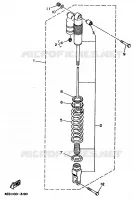 REAR SHOCK ABSORBER for Yamaha YZ BIG WHEELS 1999