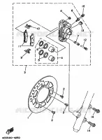 FRONT BRAKE CALIPER for Yamaha YZ BIG WHEELS 1999