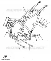 FRAME for Yamaha YZ BIG WHEELS 1998