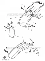 FENDER for Yamaha YZ BIG WHEELS 1998