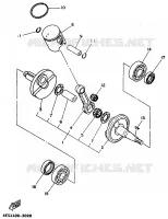 CRANKSHAFT / PISTON for Yamaha YZ BIG WHEELS 1998