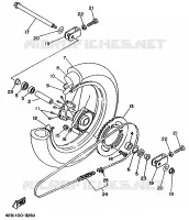 REAR WHEEL for Yamaha YZ BIG WHEELS 1999