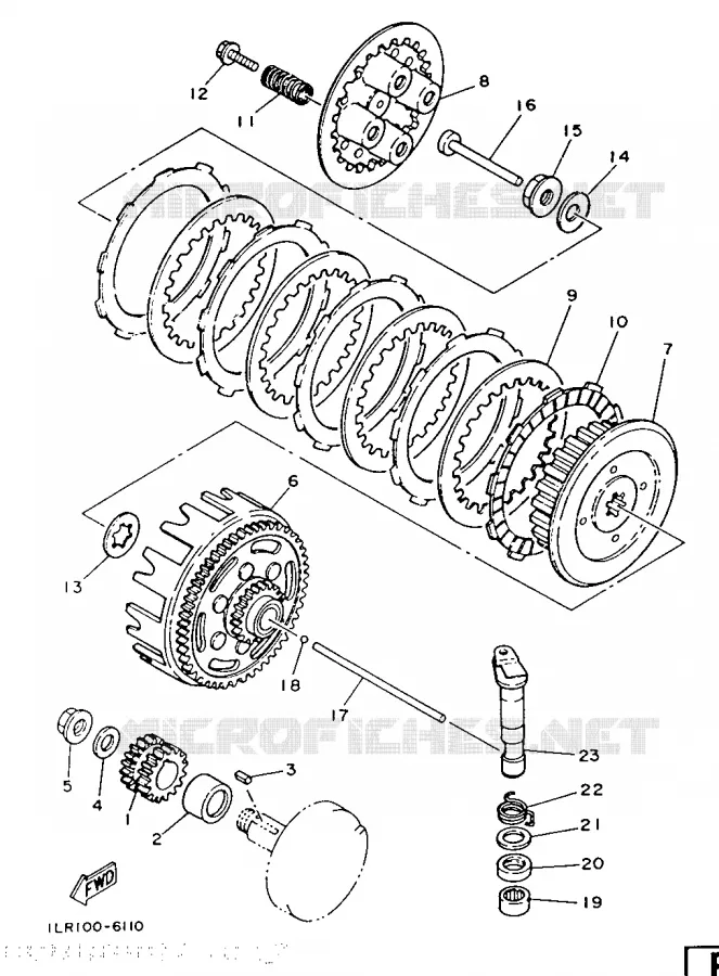 STARTER CLUTCH Yamaha MOTO 80 1992 YZ  YZ80T