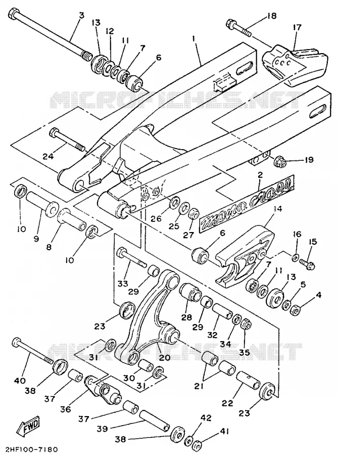 SWINGARM Yamaha MOTO 80 1992 YZ  YZ80T