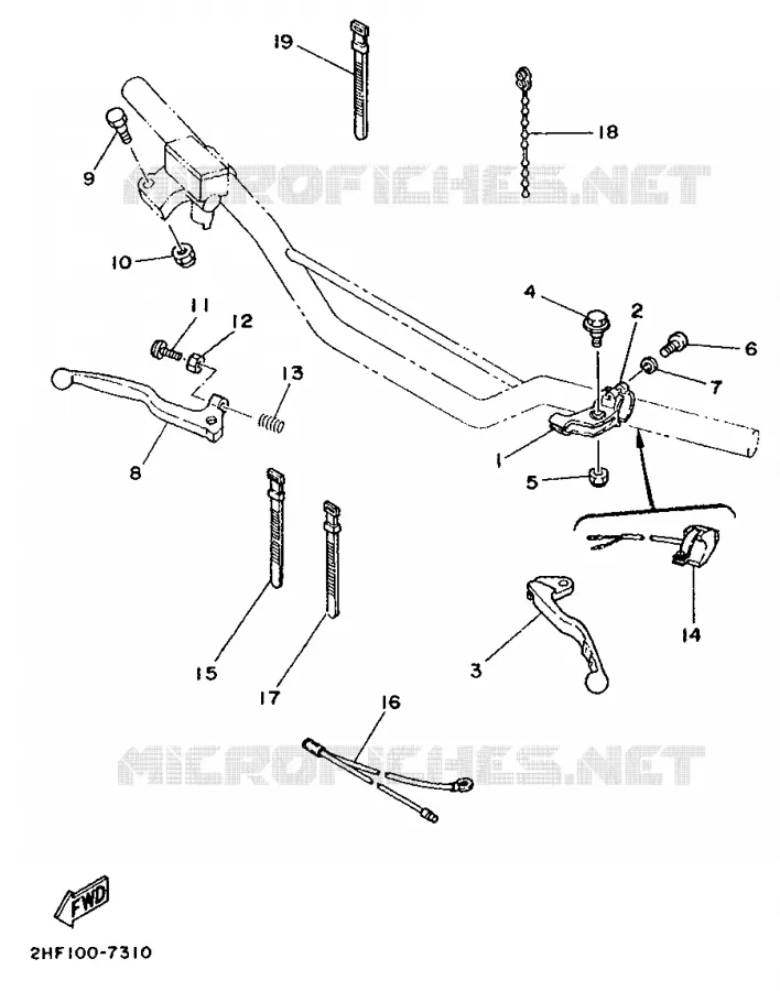 SWITCH / LEVER Yamaha MOTO 80 1992 YZ  YZ80T