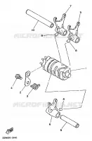 GEAR SHIFT SELECTOR DRUM / FORKS for Yamaha YZ 1988