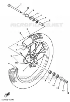 FRONT WHEEL for Yamaha YZ 1988