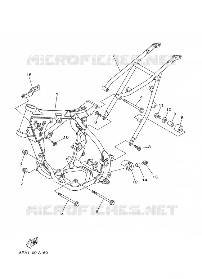 FRAME Yamaha MOTO 85 2003 YZ  YZ85