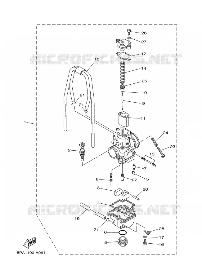 CARBURETOR Yamaha MOTO 85 2003 YZ  YZ85