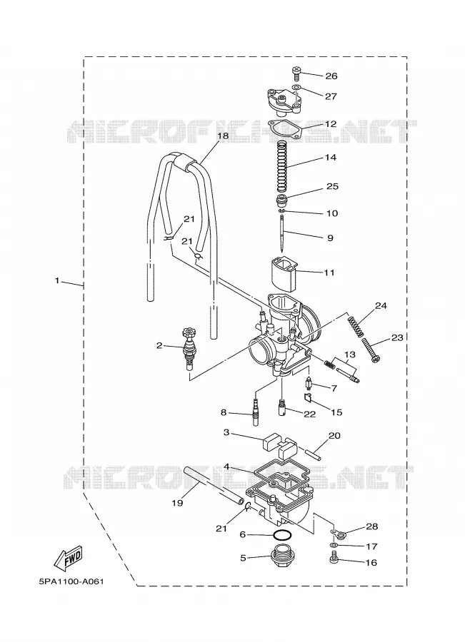 CARBURETOR Yamaha MOTO 85 2004 YZ  YZ85