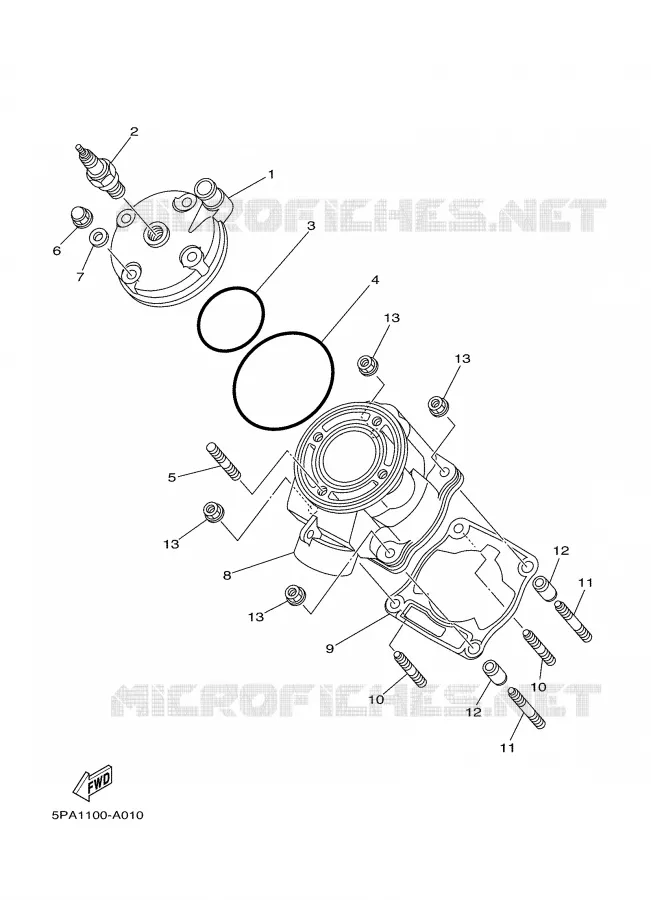CYLINDER Yamaha MOTO 85 2005 YZ  YZ85
