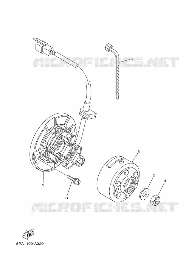 IGNITION Yamaha MOTO 85 2005 YZ  YZ85